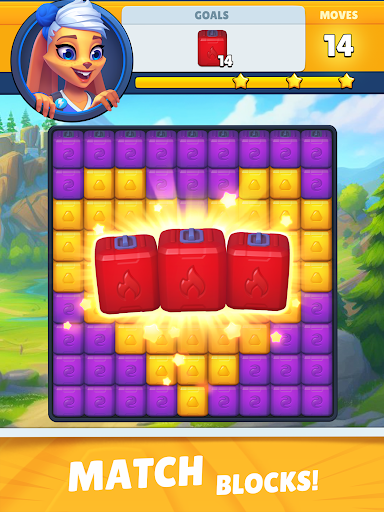 Blast Busters – Cubes Match 3 official game screen